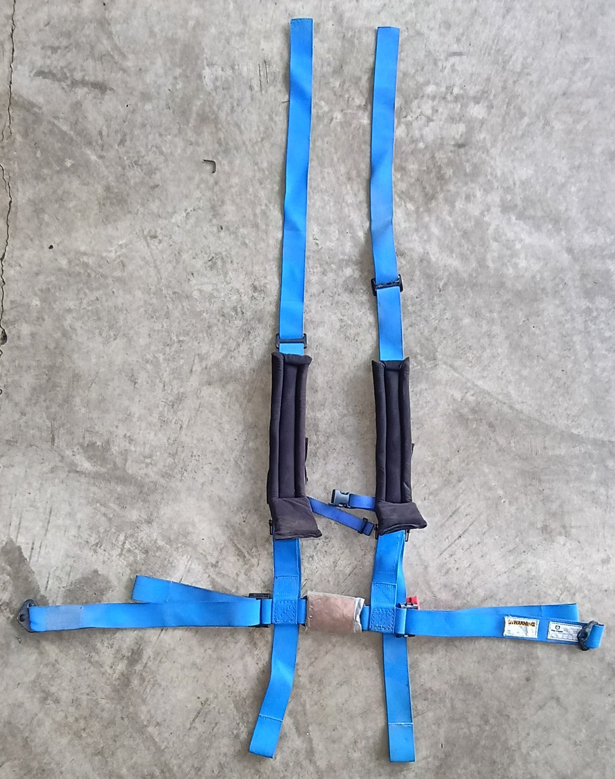 Used Pro Armor 2-Inch 4-Point UTV Harness - Blue, Broken Clip