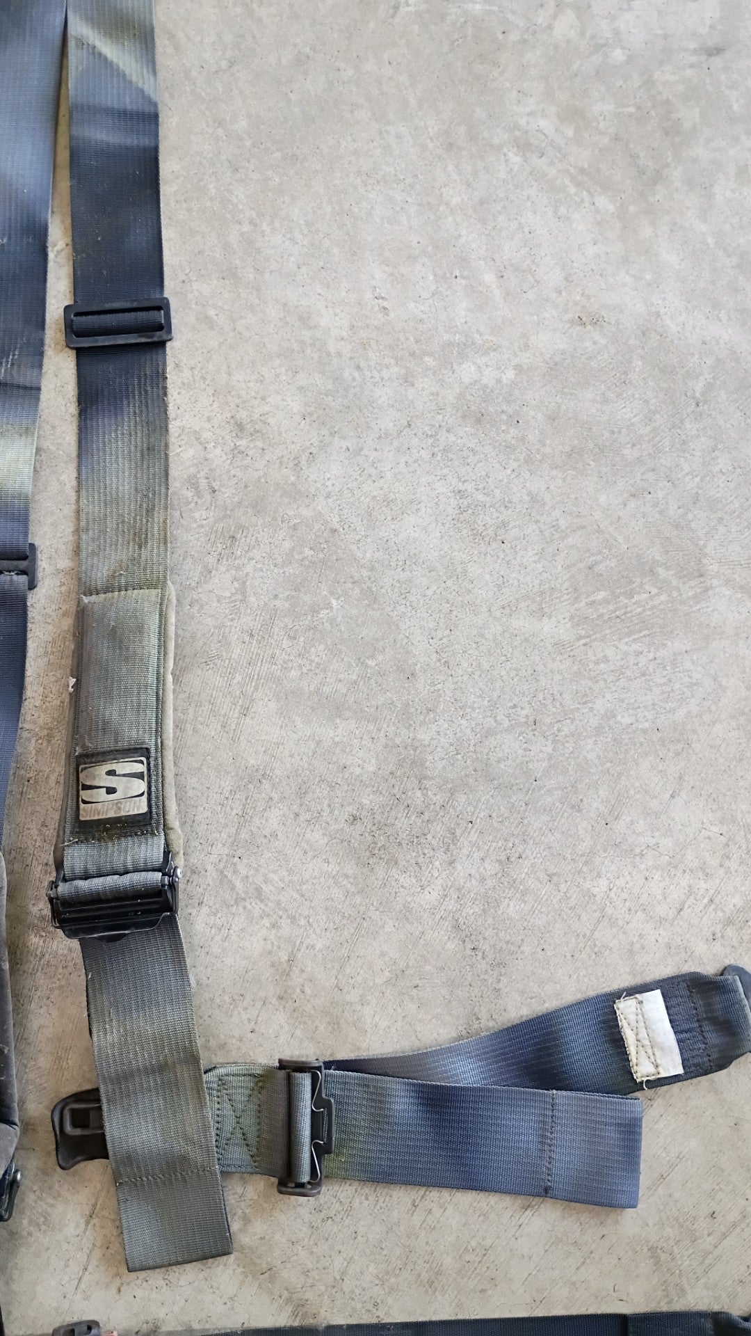 Used Simpson 3-Inch Padded 5-Point Racing Harness Pair - Black