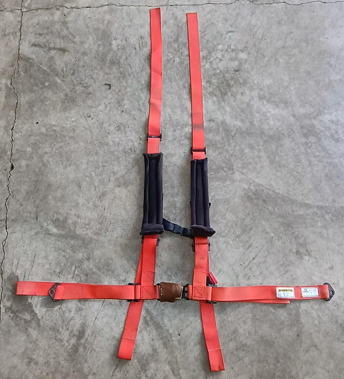 Used Pro Armor 2-Inch 4-Point UTV Harness - Orange